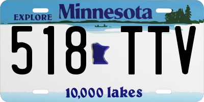 MN license plate 518TTV