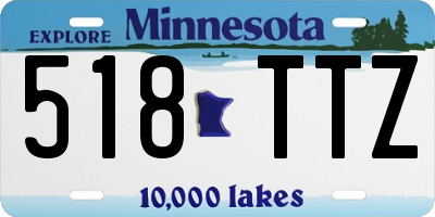 MN license plate 518TTZ