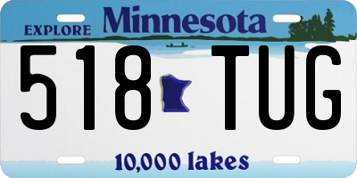 MN license plate 518TUG