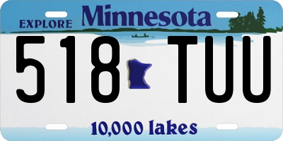 MN license plate 518TUU