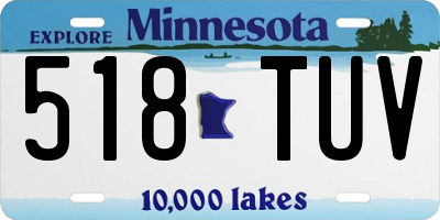 MN license plate 518TUV