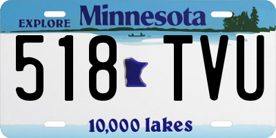 MN license plate 518TVU