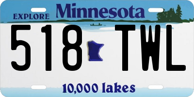 MN license plate 518TWL