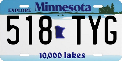 MN license plate 518TYG