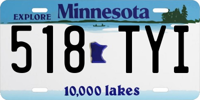 MN license plate 518TYI