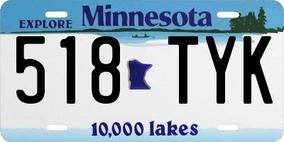 MN license plate 518TYK
