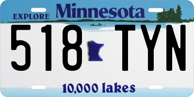MN license plate 518TYN