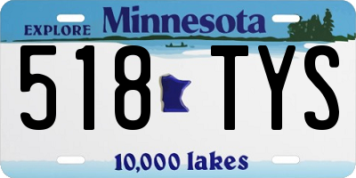 MN license plate 518TYS