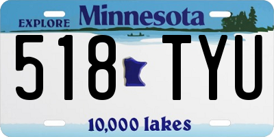MN license plate 518TYU