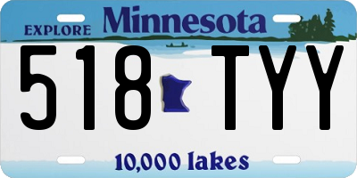 MN license plate 518TYY