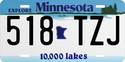 MN license plate 518TZJ