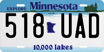 MN license plate 518UAD