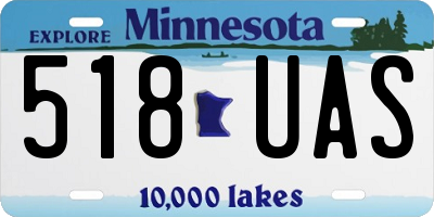 MN license plate 518UAS