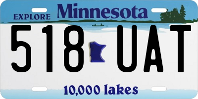 MN license plate 518UAT