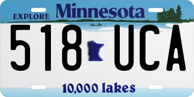 MN license plate 518UCA