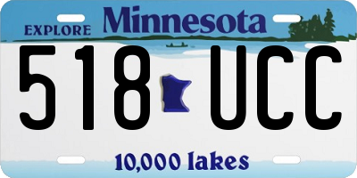 MN license plate 518UCC