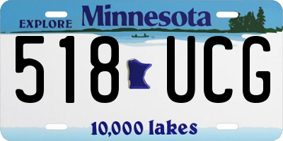 MN license plate 518UCG