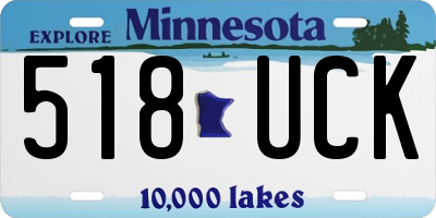 MN license plate 518UCK