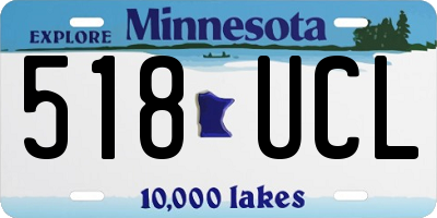 MN license plate 518UCL