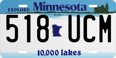 MN license plate 518UCM