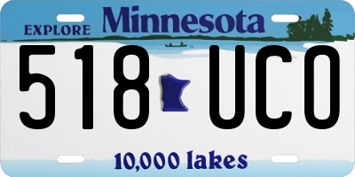 MN license plate 518UCO