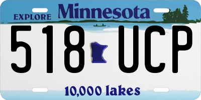 MN license plate 518UCP