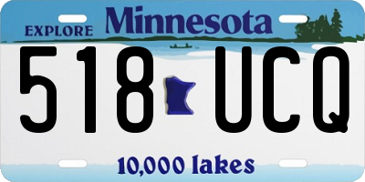 MN license plate 518UCQ