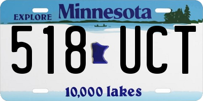 MN license plate 518UCT