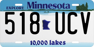 MN license plate 518UCV