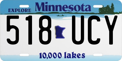 MN license plate 518UCY