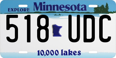MN license plate 518UDC