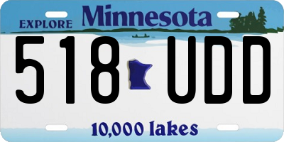 MN license plate 518UDD