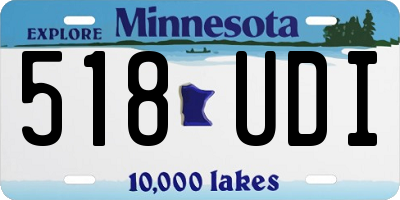 MN license plate 518UDI