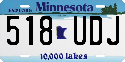 MN license plate 518UDJ