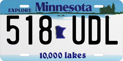 MN license plate 518UDL