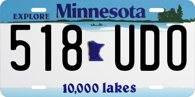 MN license plate 518UDO