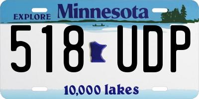 MN license plate 518UDP