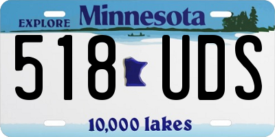 MN license plate 518UDS