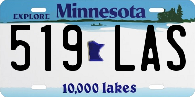 MN license plate 519LAS