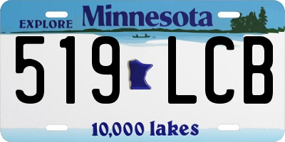 MN license plate 519LCB