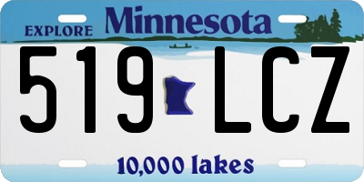 MN license plate 519LCZ