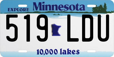 MN license plate 519LDU