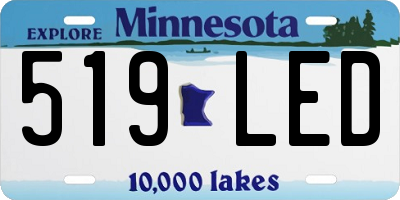MN license plate 519LED