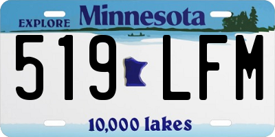 MN license plate 519LFM
