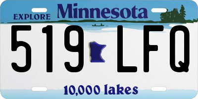 MN license plate 519LFQ