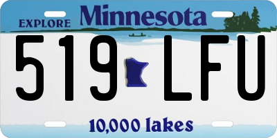MN license plate 519LFU