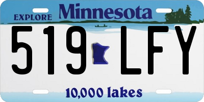 MN license plate 519LFY