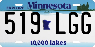 MN license plate 519LGG