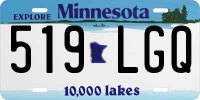MN license plate 519LGQ