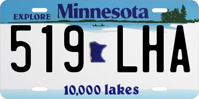 MN license plate 519LHA